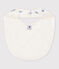 Bavoir imprimé bébé en coton blanc MARSHMALLOW/ CREPUSCULE
