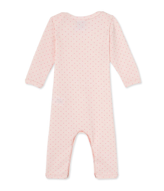 Combinaison longue bébé fille en laine et coton rose VIENNE/rose GRETEL