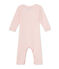 Combinaison longue bébé fille en laine et coton rose VIENNE/rose GRETEL