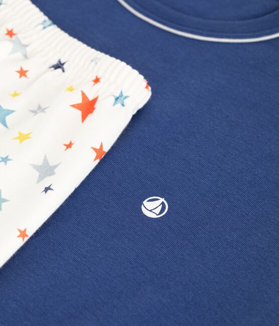 Pyjama short enfant en coton imprimé étoiles CREPUSCULE/ MULTICO