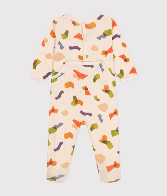Pyjama imprimé en coton bébé blanc AVALANCHE/ MULTICO