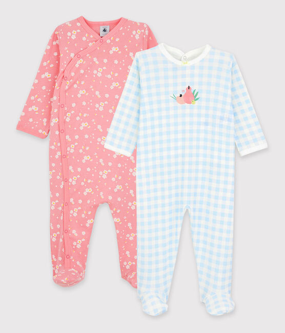 Lot de 2 dors-bien bébé fille en coton variante 1