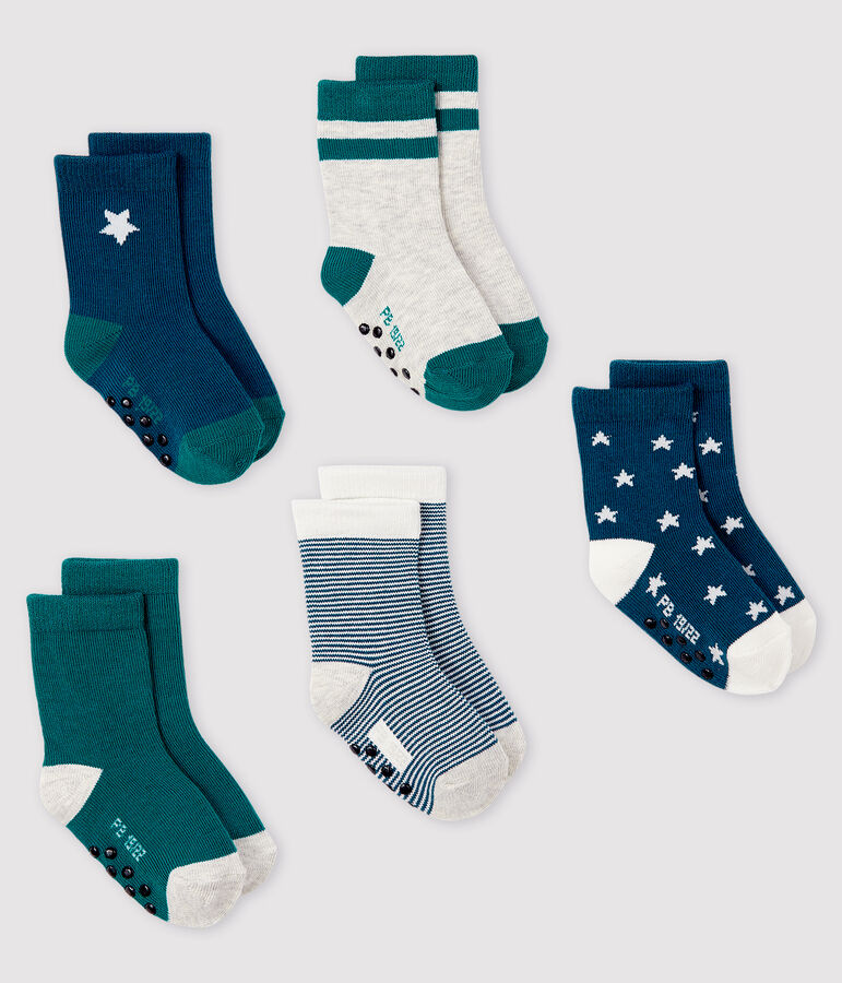 Lot de 5 paires de chaussettes b&eacute;b&eacute; multicouleur