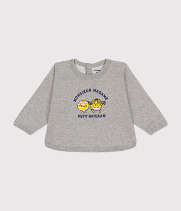 Sweatshirt Monsieur Madame en molleton bébé