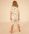 Pyjama short imprimé en coton enfant blanc AVALANCHE/ MULTICO
