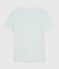 Tee-shirt femme en coton manches courtes uni bleu SPRAY