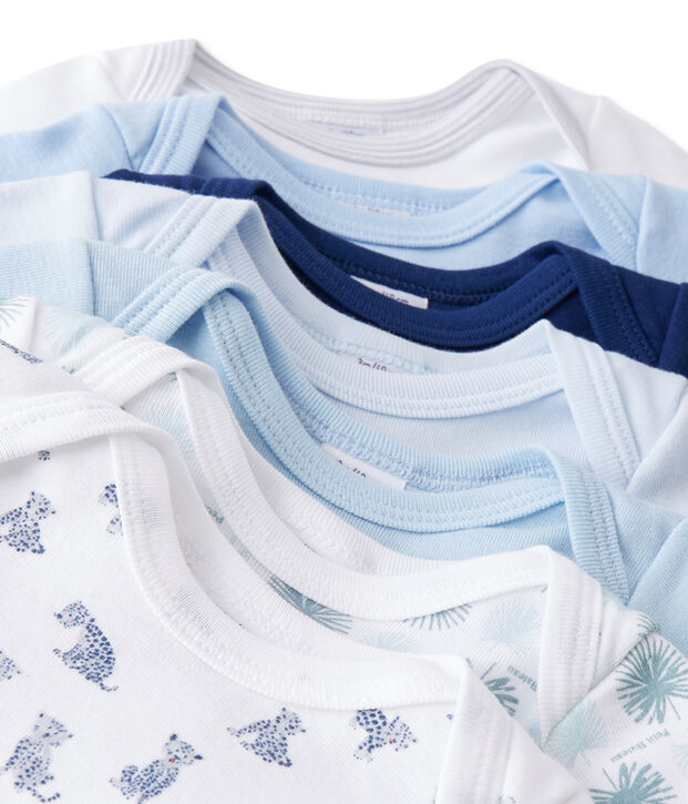 Pochette surprise de 7 bodies manches courtes b&eacute;b&eacute; gar&ccedil;on multicouleur