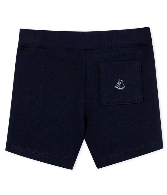 Short bébé garçon uni bleu SMOKING