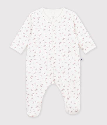 Pyjama bébé en tubique imprimé à fleurs