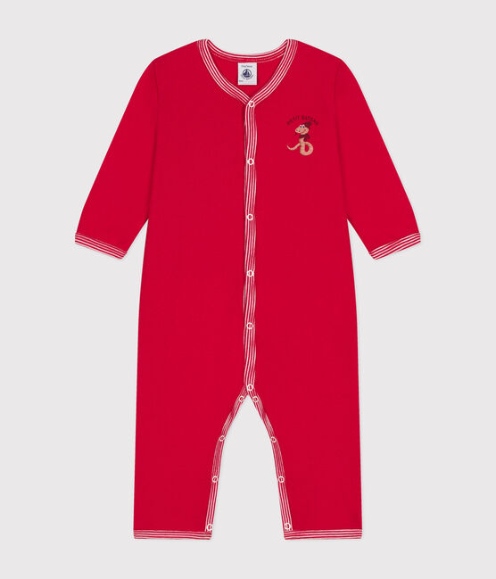 Pyjama sans pieds en coton bébé rouge CORRIDA
