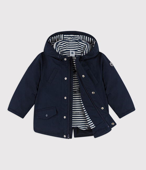 Parka mi-longue bébé garçon bleu SMOKING