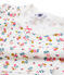 Chemise de nuit petite fille en côte blanc MARSHMALLOW/blanc MULTICO