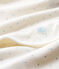 Drap de maternité bébé en côte blanc MARSHMALLOW/gris SCULPTURE/ MULTICO