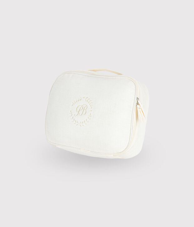 Valisette cadeau naissance en coton multicouleur