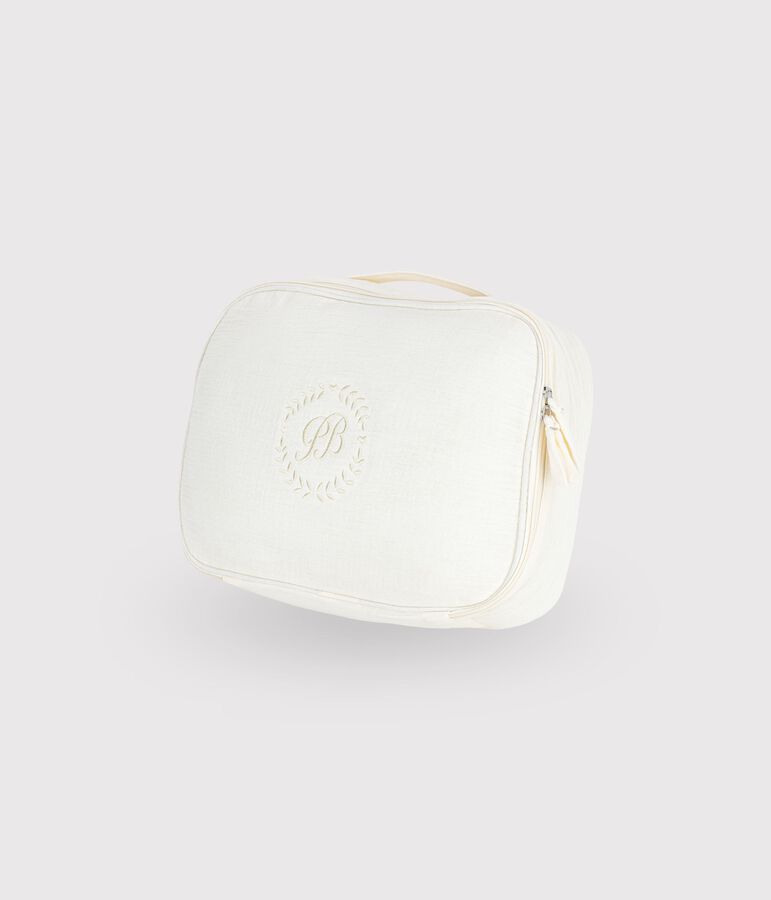 Valisette cadeau naissance en coton multicouleur