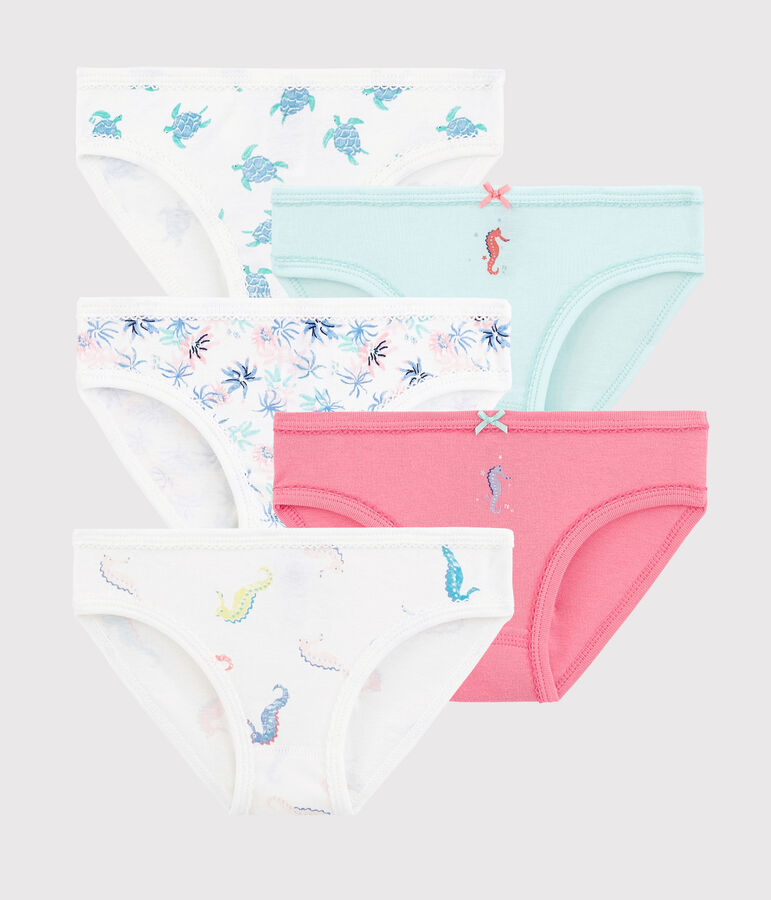 Lot de 5 culottes oc&eacute;ans petite fille multicouleur