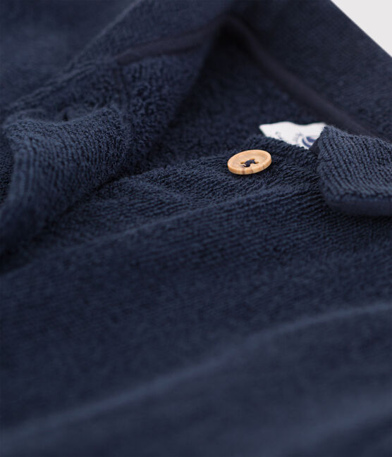 Robe de chambre en éponge enfant bleu SMOKING