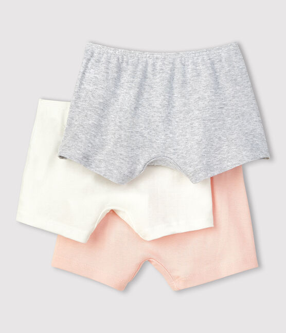 Lot de 3 shorties petite fille en coton biologique variante 1