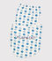 Pyjama imprimé fleurs graphique en coton enfant blanc MARSHMALLOW/ MALLARD