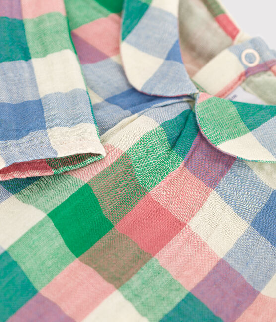 Blouse en gaze de coton bébé blanc AVALANCHE/ MULTICO