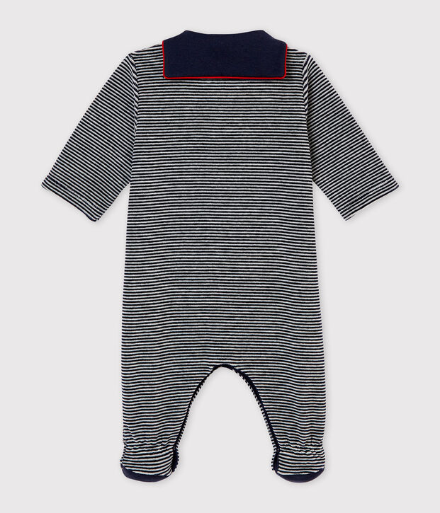 Dors bien velours milleraies b&eacute;b&eacute; gar&ccedil;on bleu/multicouleur