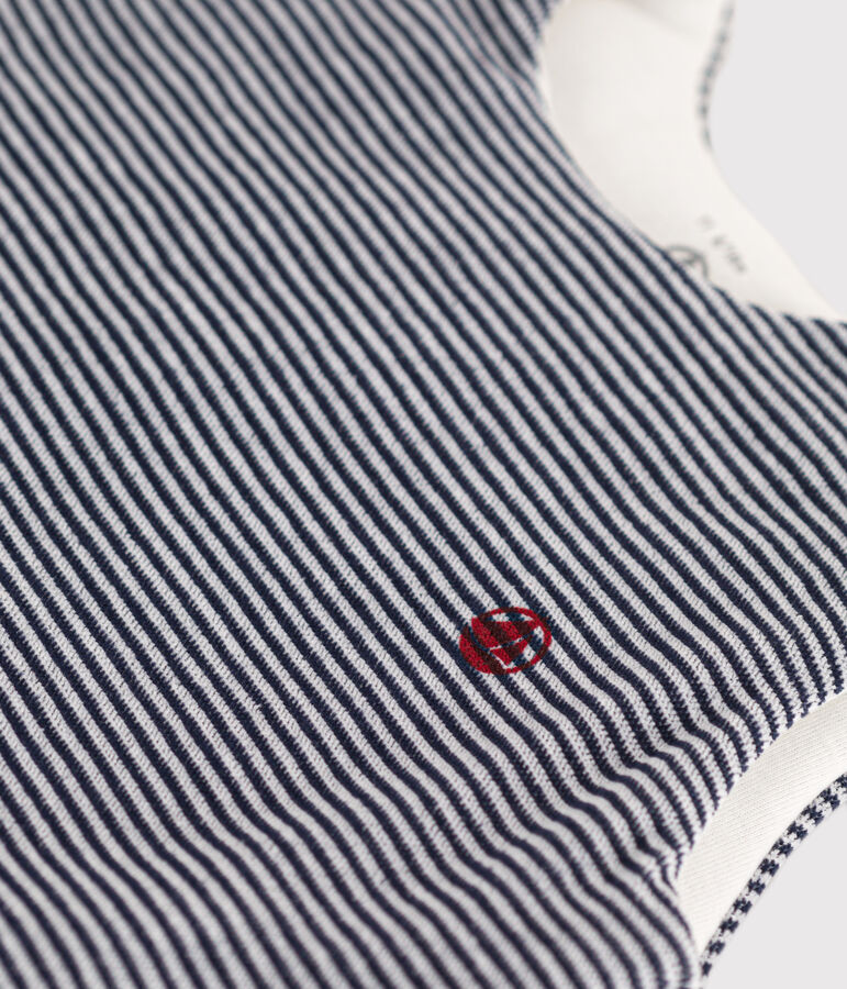 Gigoteuse b&eacute;b&eacute; milleraie en velours TOG 2,5 bleu/blanc