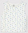 Gilet sans manches bébé en coton biologique ouatinée blanc MARSHMALLOW+BLEU