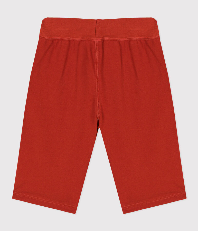 Bermuda en coton enfant gar&ccedil;on rouge