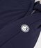 Combipilote b&eacute;b&eacute; en polyester et sa doublure en sherpa bleu marine