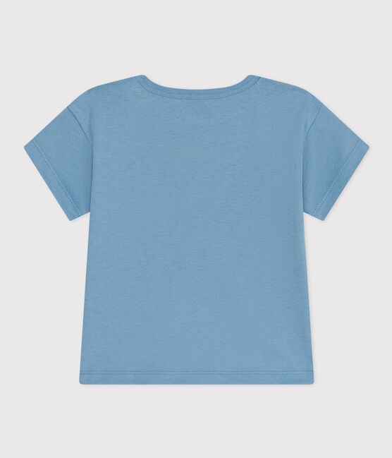 Tee-shirt manches courtes en jersey bébé bleu AZUL