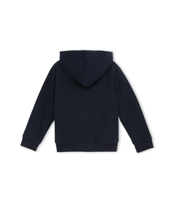 Sweat shirt zippé en polaire bleu ABYSSE
