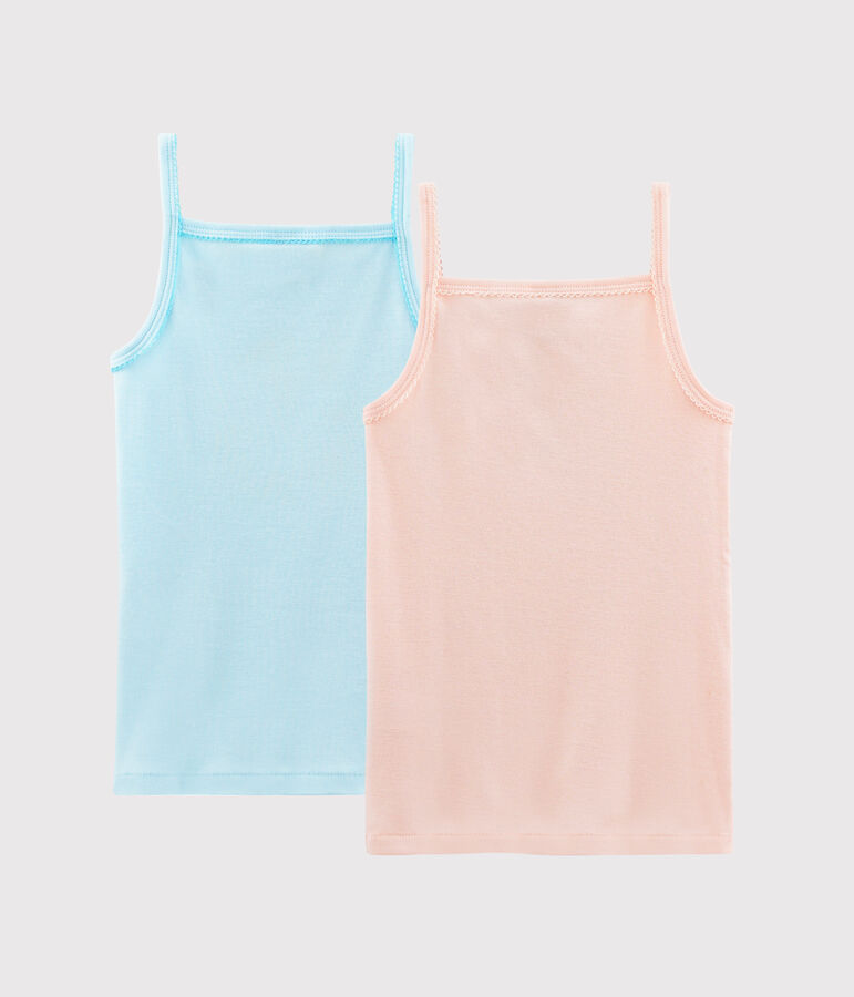 Duo de chemises &agrave; bretelles petite fille multicouleur