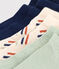 3 paires de chaussettes en coton imprimées enfant variante 1