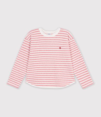 Tee-shirt enfant manches longues &agrave; rayures