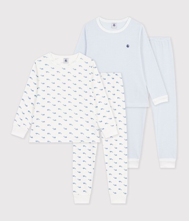 Lot de pyjamas enfant en coton imprim&eacute; multicouleur