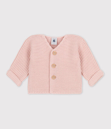 PETIT BATEAU - Cardigan bébé tricot point mousse en coton