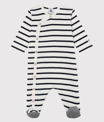 PETIT BATEAU - Dors-bien à rayures bébé en côte