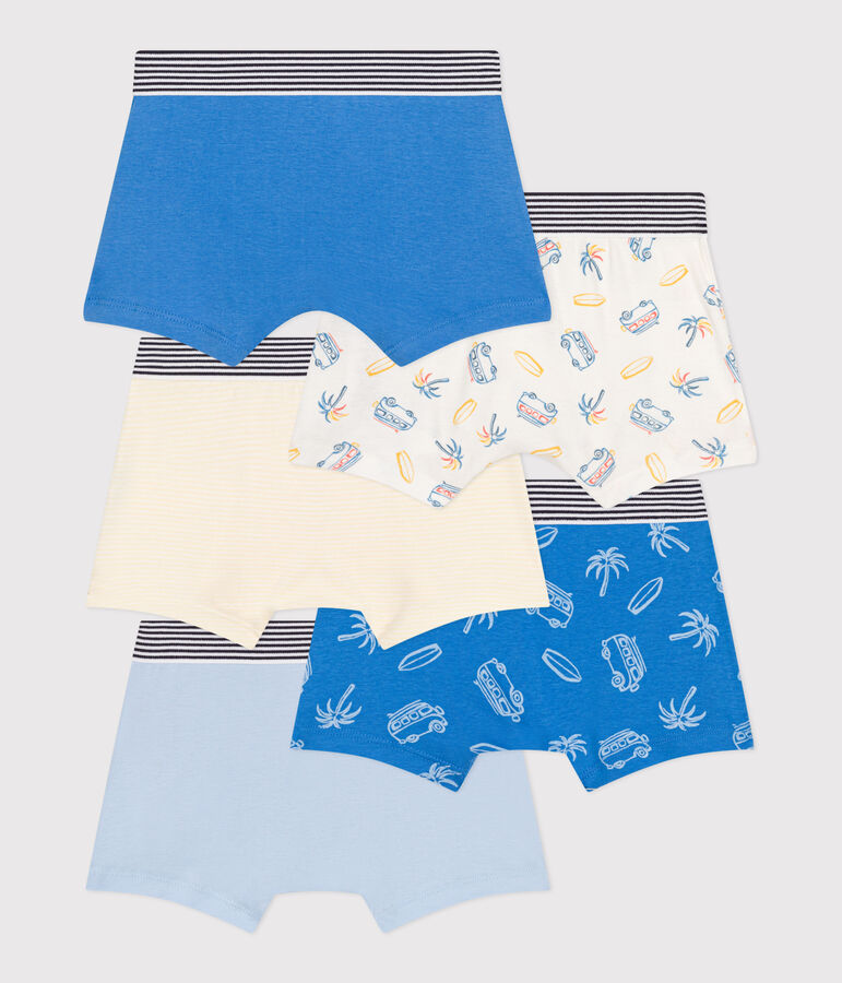 Lot de 5 boxers enfant en coton imprim&eacute; vans variante 1