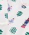 Pyjama b&eacute;b&eacute; en molleton ouverture dos imprim&eacute; No&euml;l blanc/multicouleur