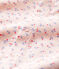 Dors-bien rose à col bébé en coton biologique rose FLEUR/blanc MULTICO