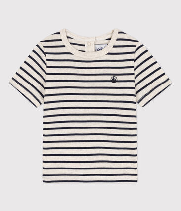 PETIT BATEAU - Tee-shirt manches courtes bébé en coton rayé
