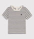 Tee-shirt manches courtes bébé en coton rayé