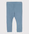 Legging bébé en maille côtelée bleu ROVER