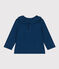 Blouse manches longues en jersey flammé bébé bleu INCOGNITO