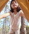 Pyjama short imprimé fleur en coton enfant MARSHMALLOW/ PANTY