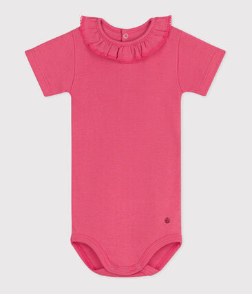 Body à manches courtes bébé en coton uni