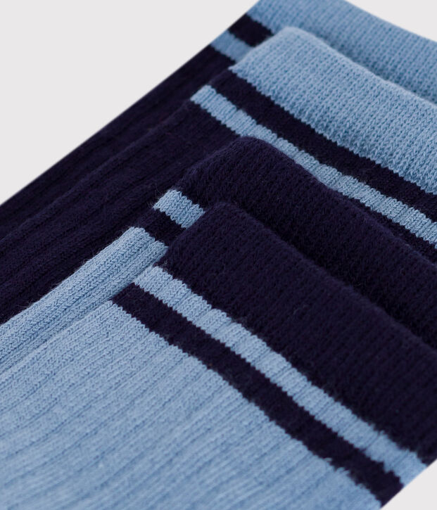 2 paires de chaussettes enfant en coton multicouleur