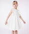 Robe sans manche enfant en coton blanc MARSHMALLOW