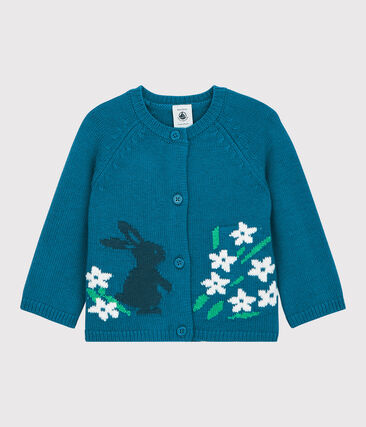 PETIT BATEAU - Cardigan en tricot bébé.