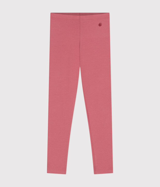 Legging en jersey &eacute;lasthanne enfant fille rose